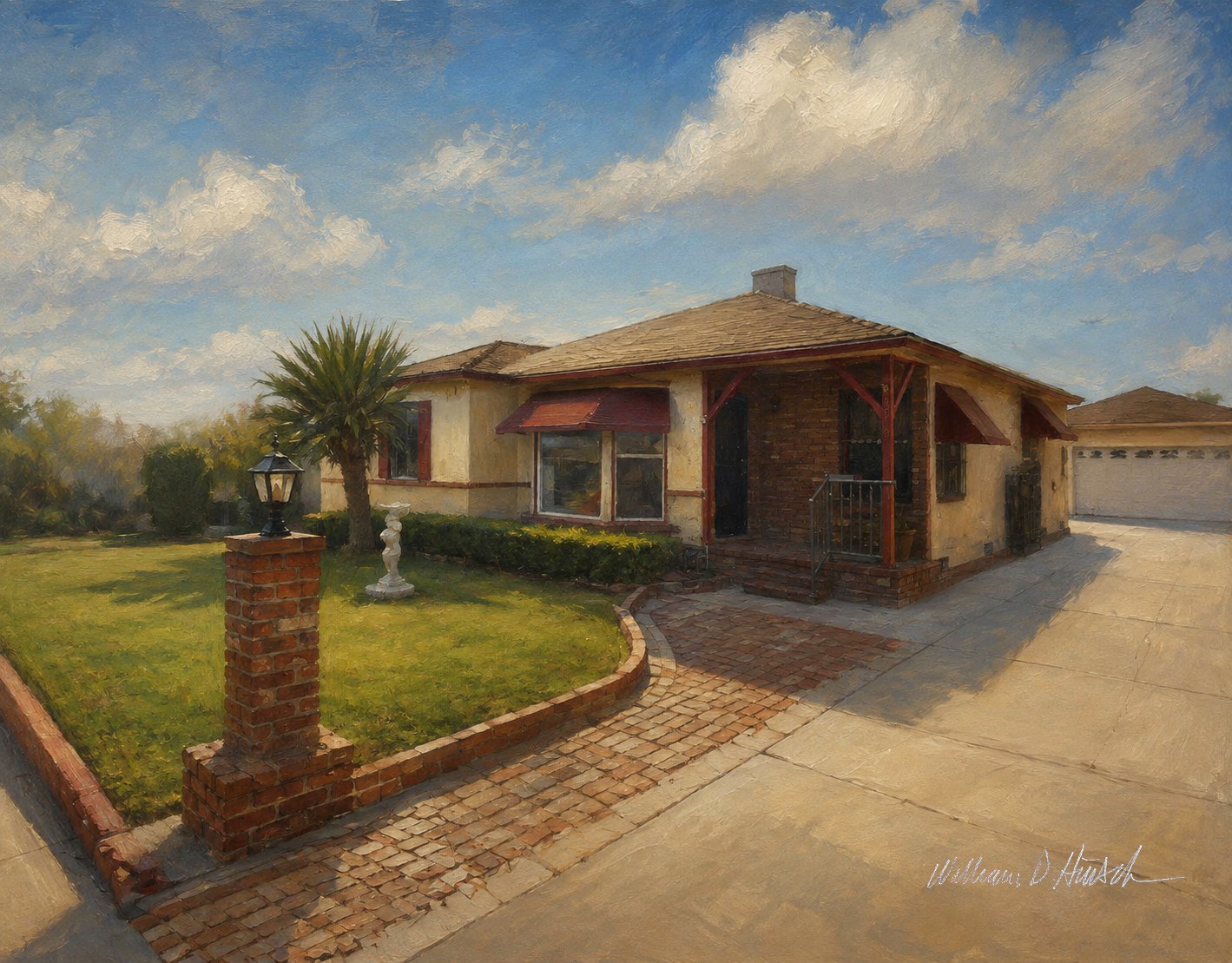 The Adonis Home, commissioned home portrait.